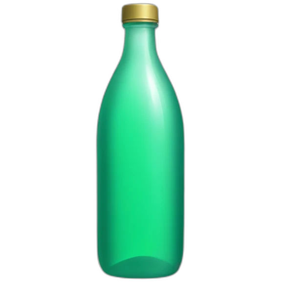 bottle with green water emoji