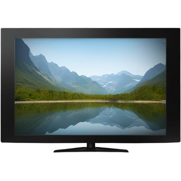 large thin screen TV emoji