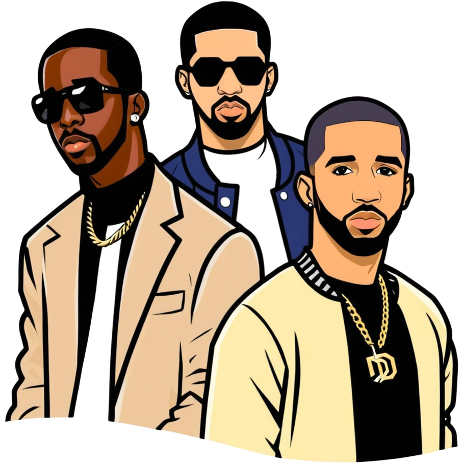 P diddy and drake emoji