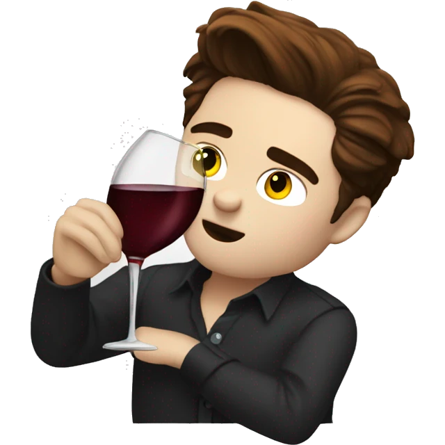 edward cullen drinking wine emoji