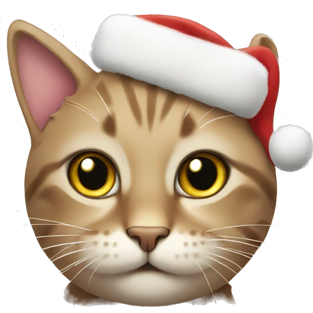 Christmas cat emoji