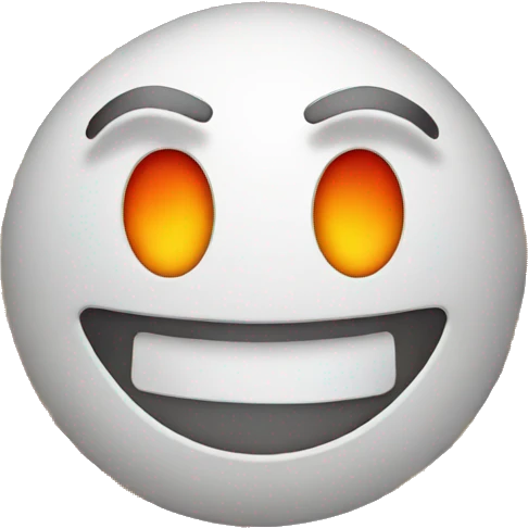 Smiley face with fire eyes emoji