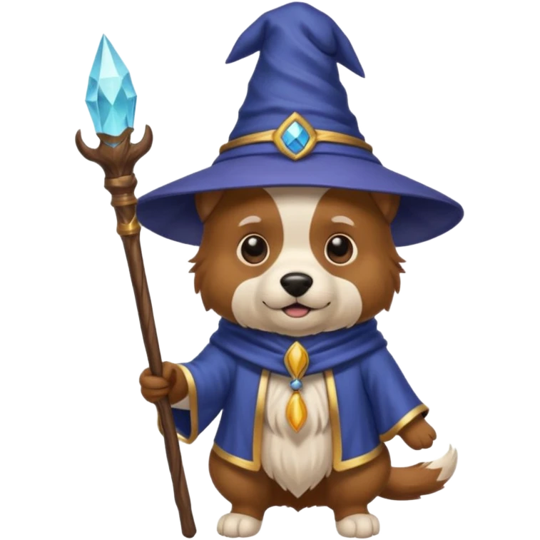 Dog wizard emoji