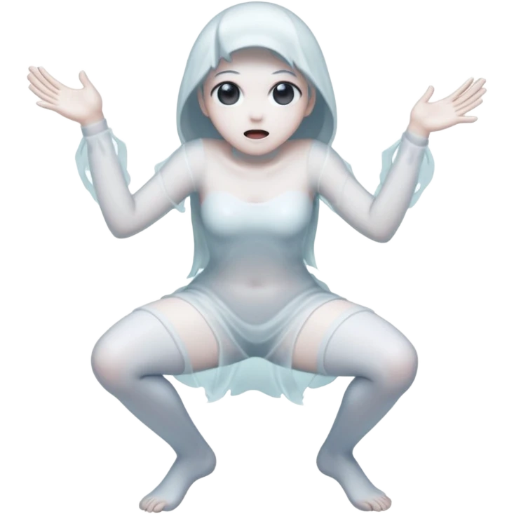 twerking little anime ghost emoji