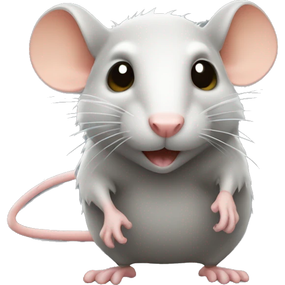 Rat qui se tient debout  emoji