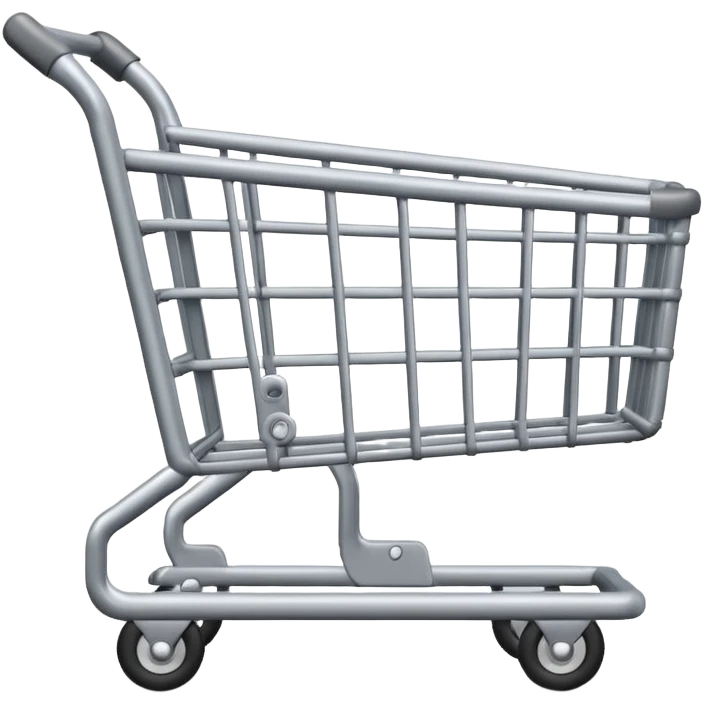 grey shopping cart emoji
