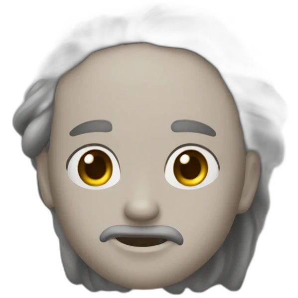 серый гладкошёрстный молодой кот  emoji