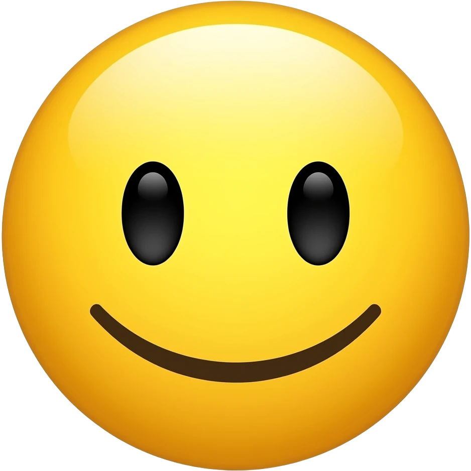 Yellow emoji face Smiling with raising eyebrows emoji