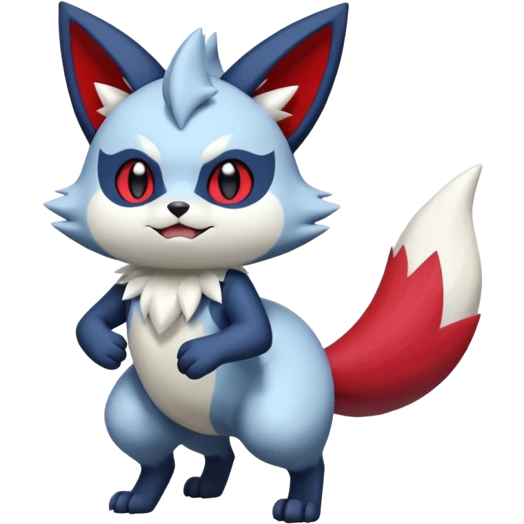 Meowstic-Zangoose-Zorua-Fakémon-hybrid-creature (full body)  emoji