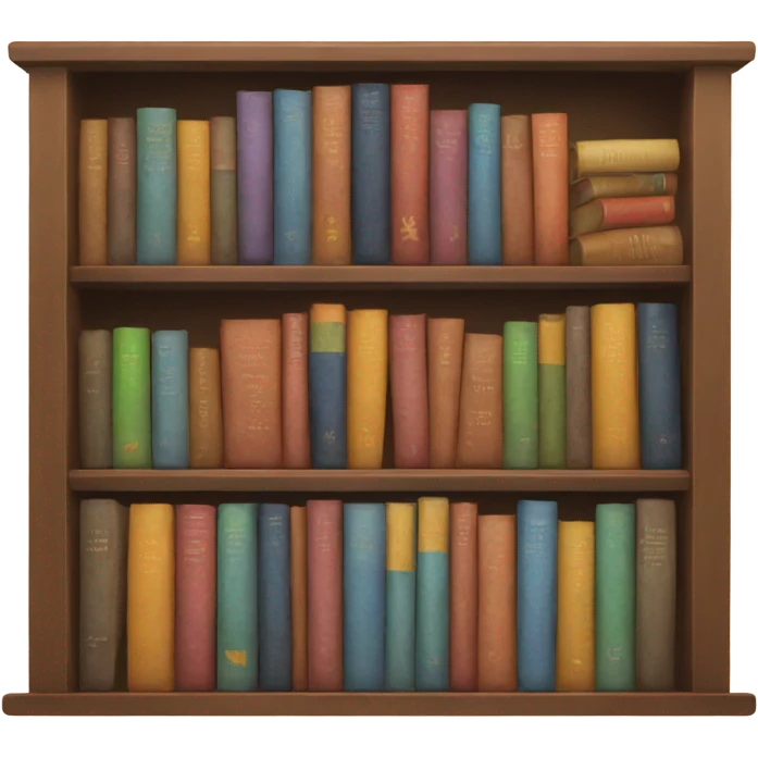 Books on the shelf  emoji