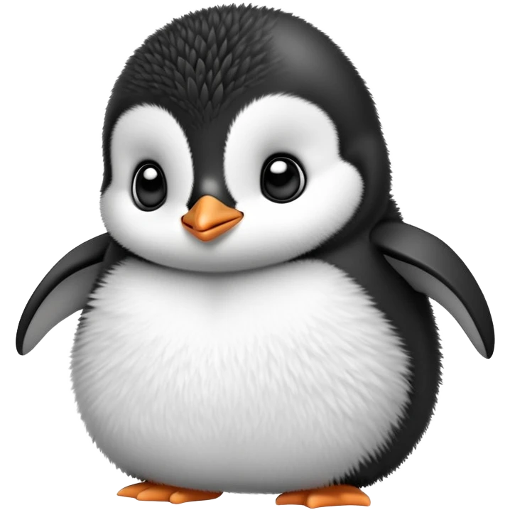 baby penguin with adorable chubby cheeks emoji
