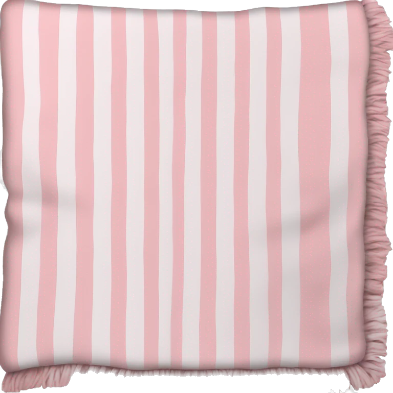 Light pink and white blanket  emoji