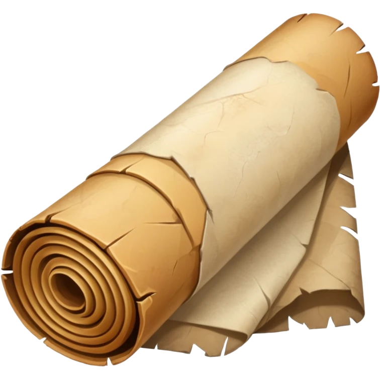 a poster, rolled up, like a old map emoji