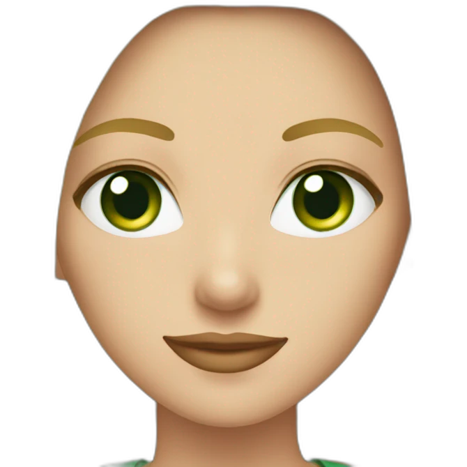blond girl green eyes in suite emoji