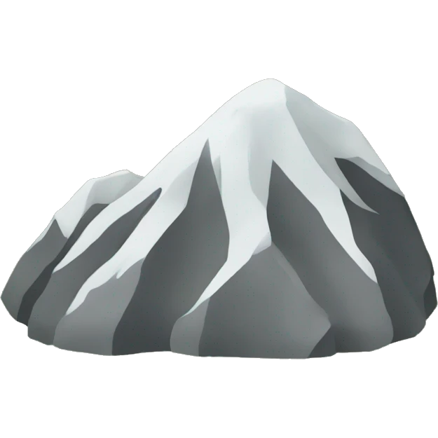 Mountain with pine trees emoji