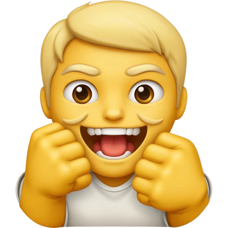 Emoji biting fist emoji