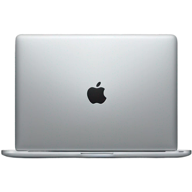 closed laptop macbook lying emoji