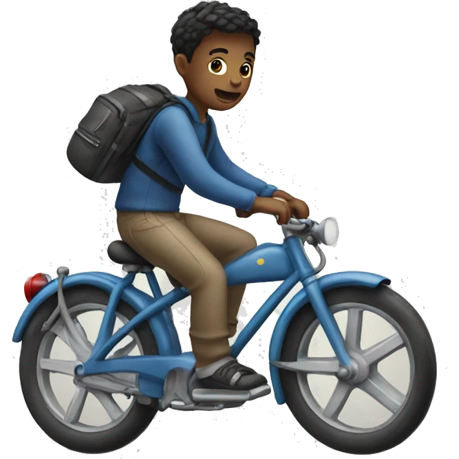 A boy on bike  emoji