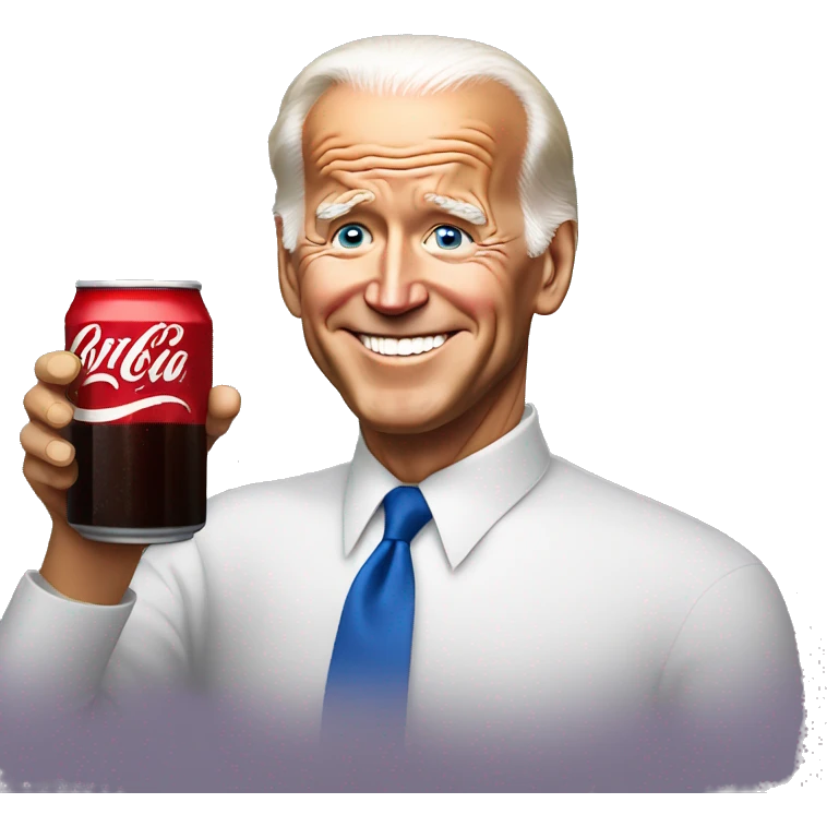 joe biden with cola emoji