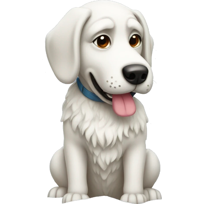 Winter dog emoji