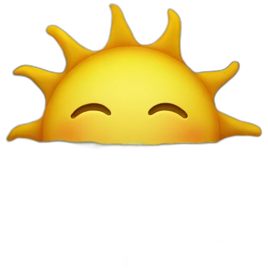 Sun on water emoji