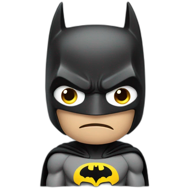 batman shrugging shoulders in confusion emoji