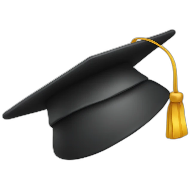 smiley with  mortarboard emoji