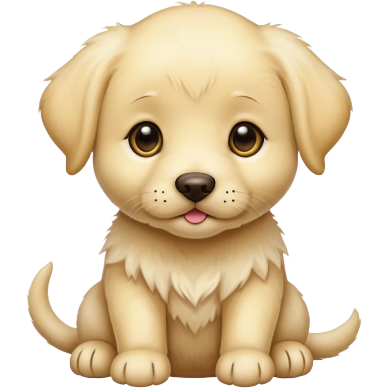 Yellow lab puppy emoji