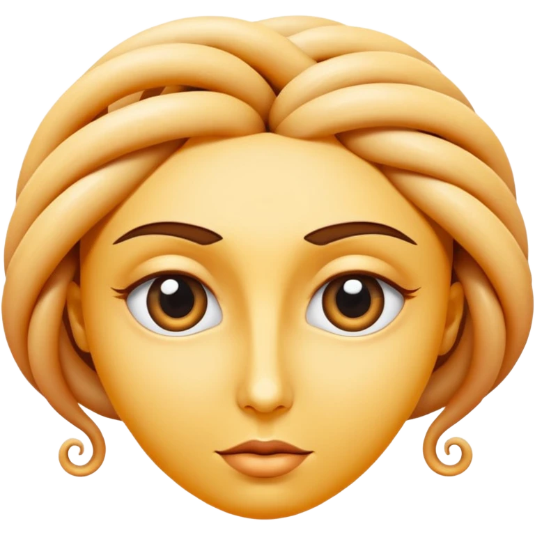 un visage avec les yeux en spirale mais par amour  emoji