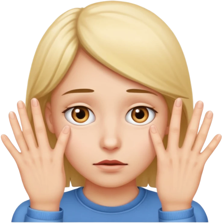 Peeking eyes through fingers emoji