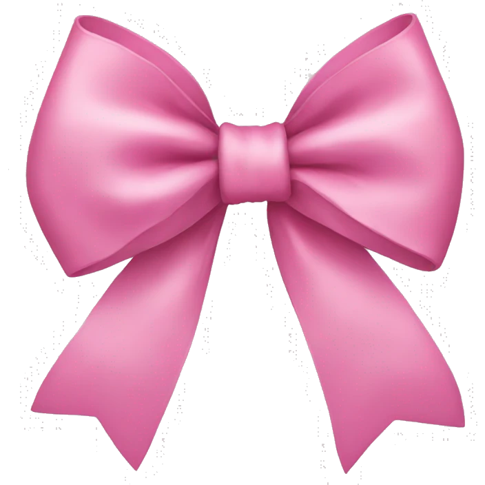 Pink bow emoji
