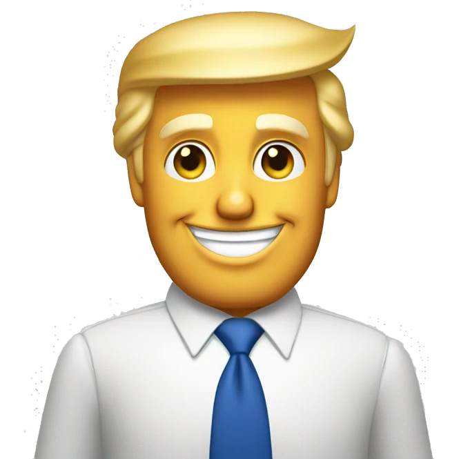 Donald Trump winks and gives a thumbs up emoji