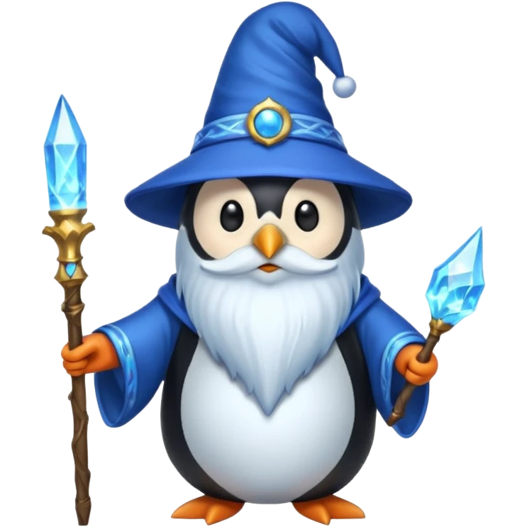 Penguin Wizard emoji