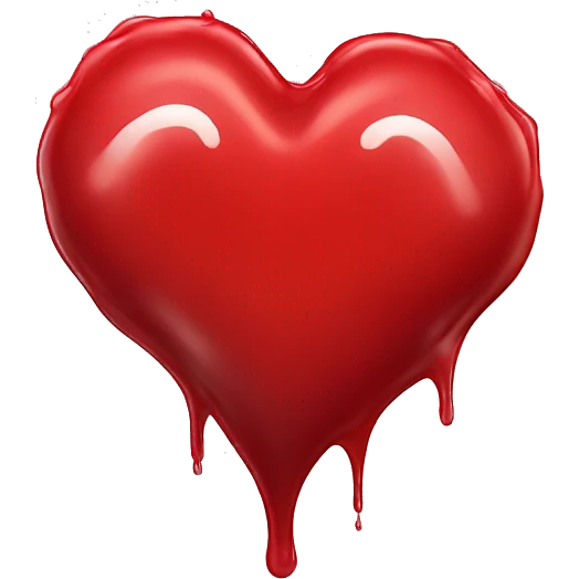 heart red totaly melt emoji