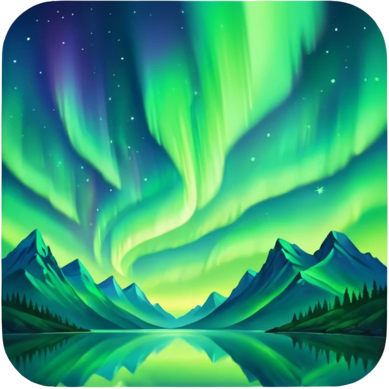 only northern light emoji