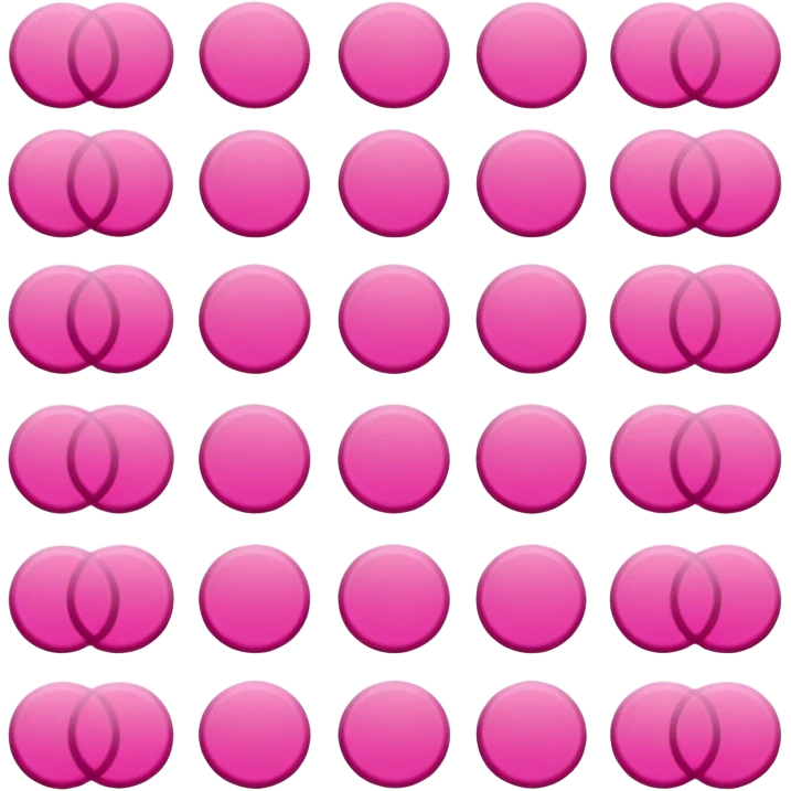 brown pink polka dots emoji