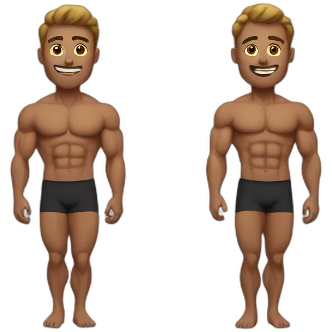 muscular bodies emoji