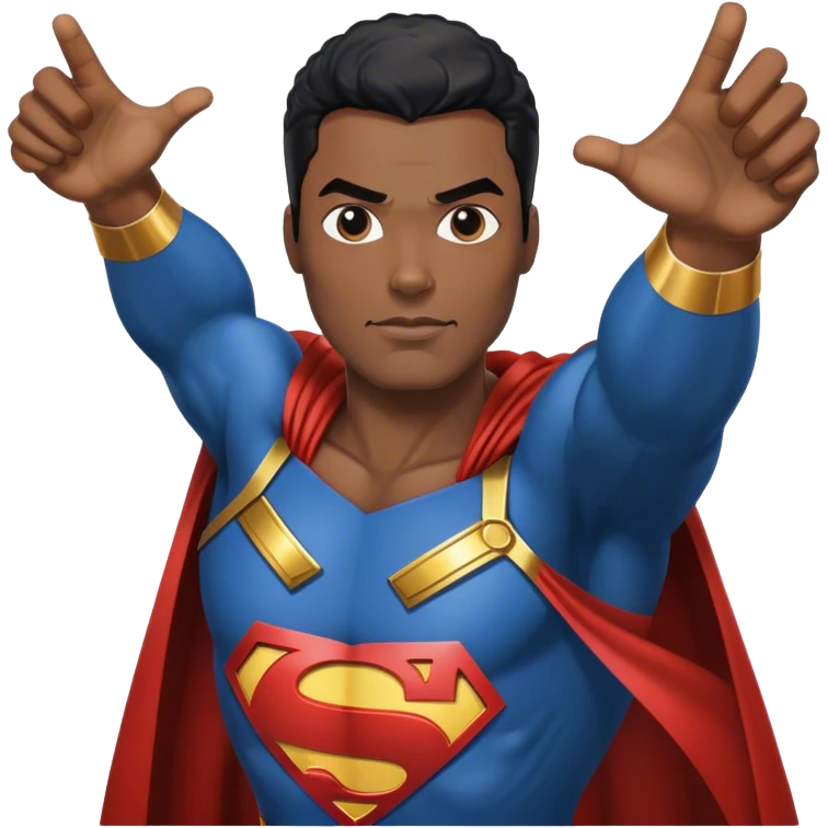 Superman black man emoji