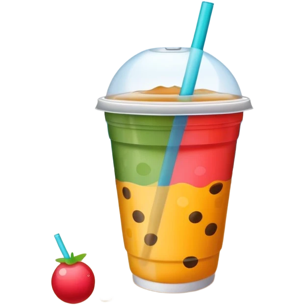 Boba at the beach emoji