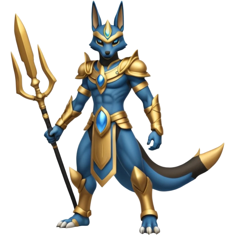 Lucario-Anubis full body emoji