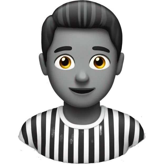 black and white striped emoji emoji