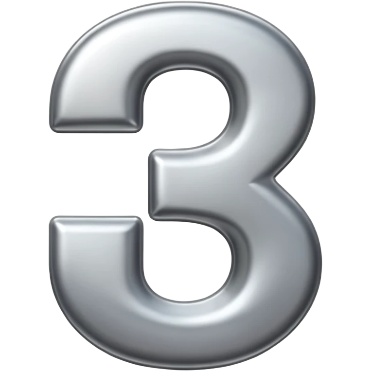 number 3 emoji