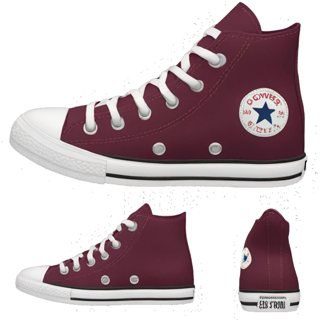 converse bordeau emoji