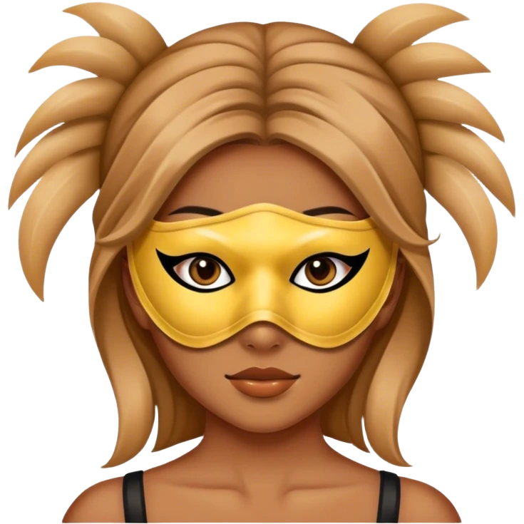A girl with mask  emoji