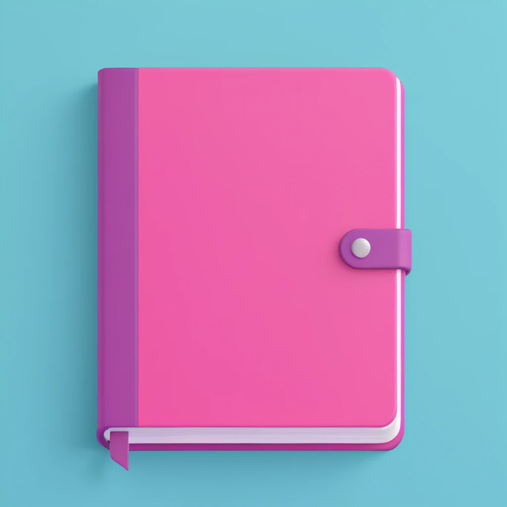 pink journal emoji