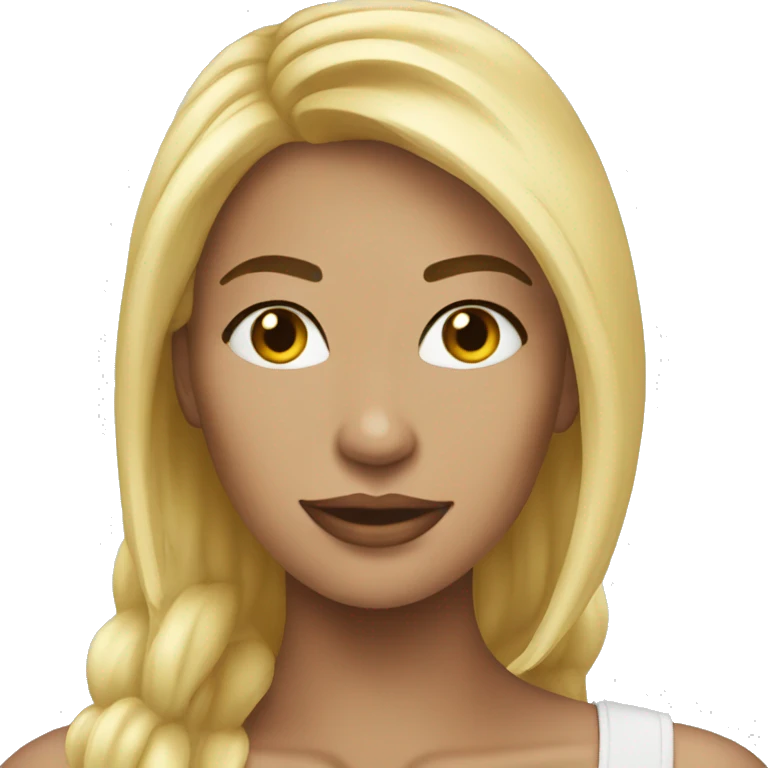 Woman blond hot emoji