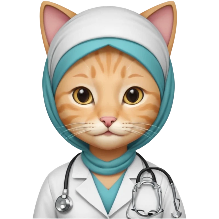 hijab cat doctor emoji