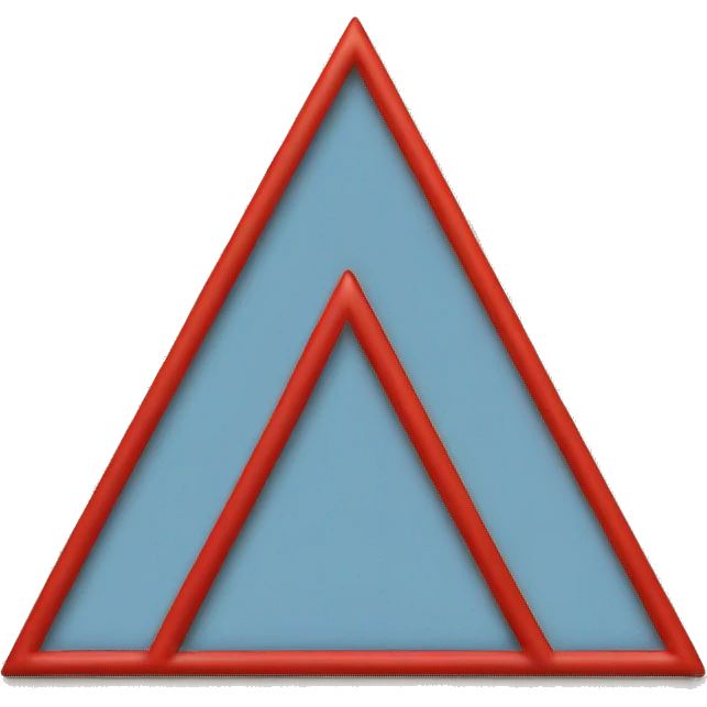 Red outlined triangle emoji