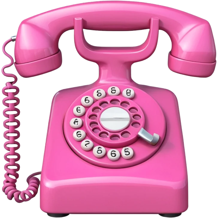 Pink hotline phone emoji
