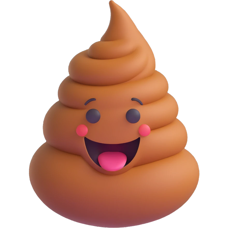 poop emoji 3D style emoji